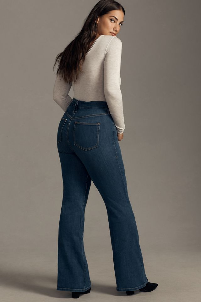 Good American Good Legs High-Rise Flare Jeans #7