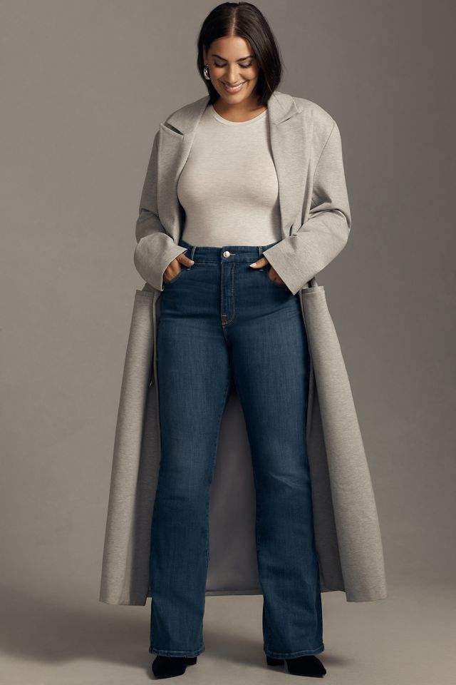 Good American Good Legs High-Rise Flare Jeans #5