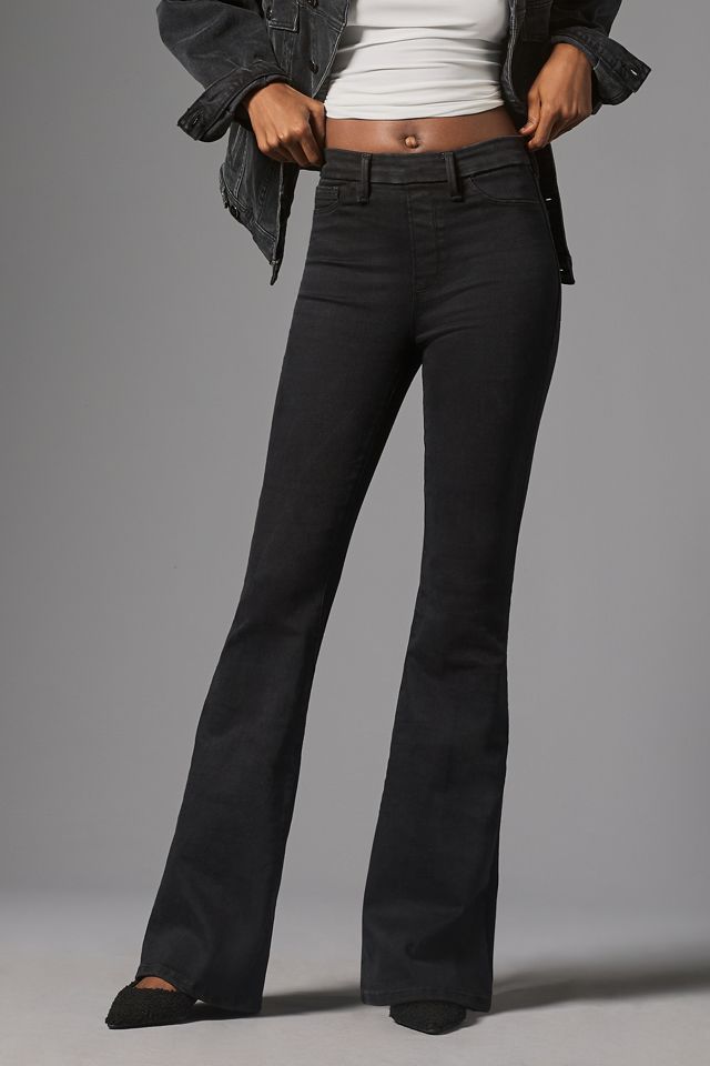 Good American Pull-On High-Rise Flare Jeans #1