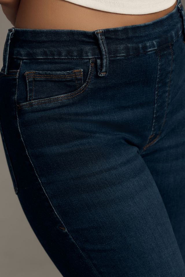 Good American Pull-On High-Rise Flare Jeans #8