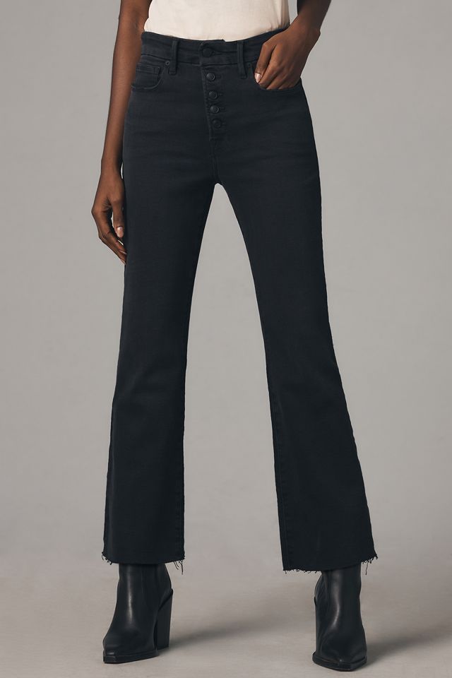 Good American Good Legs Crop High-Rise Mini Boot Jeans #1