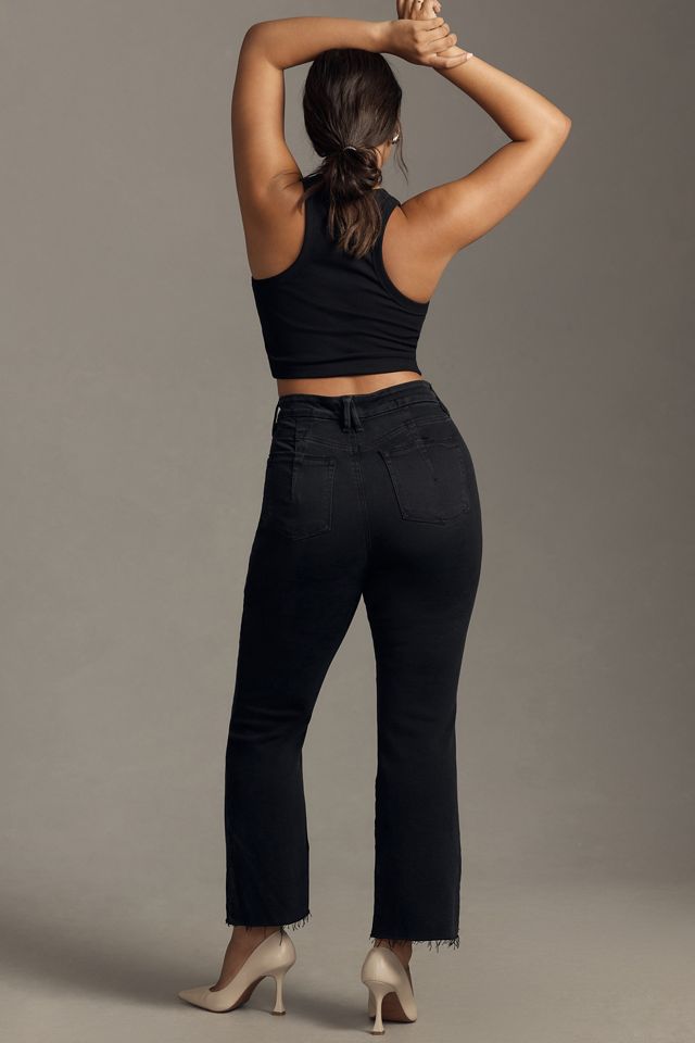 Good American Good Legs Crop High-Rise Mini Boot Jeans #7