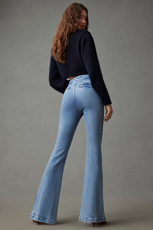 Good American Good Flare High-Rise Trouser Jeans #2