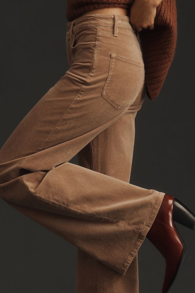 Good American Good Skate Corduroy Mid-Rise Wide-Leg Jeans #3