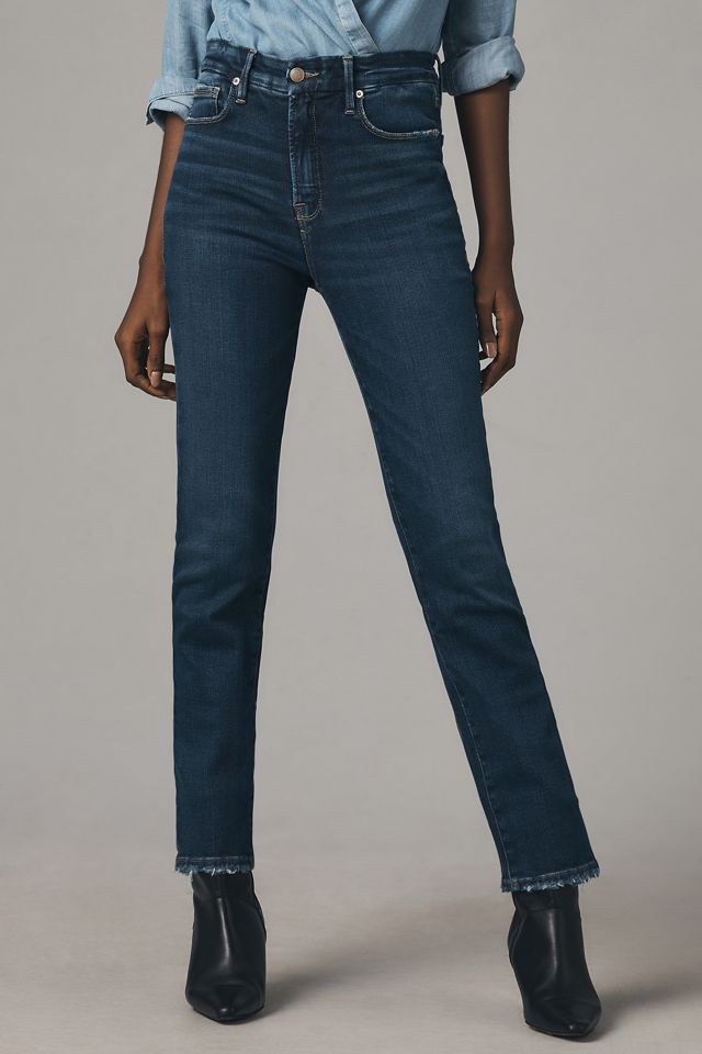 Good American Good Legs High-Rise Straight-Leg Jeans #1