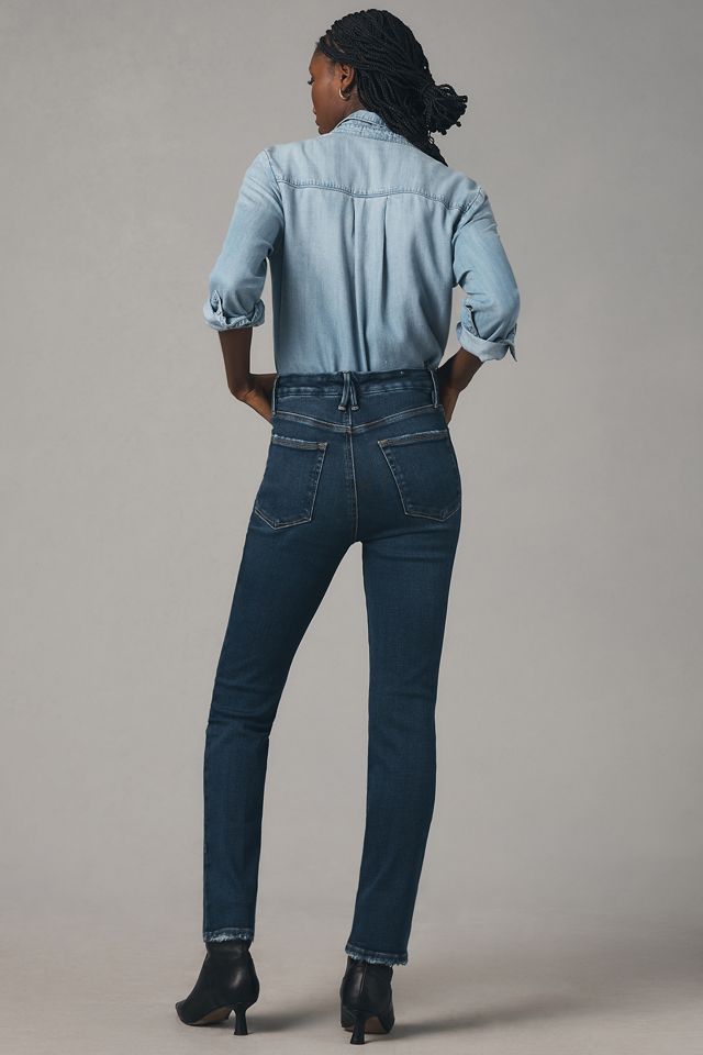 Good American Good Legs High-Rise Straight-Leg Jeans #2