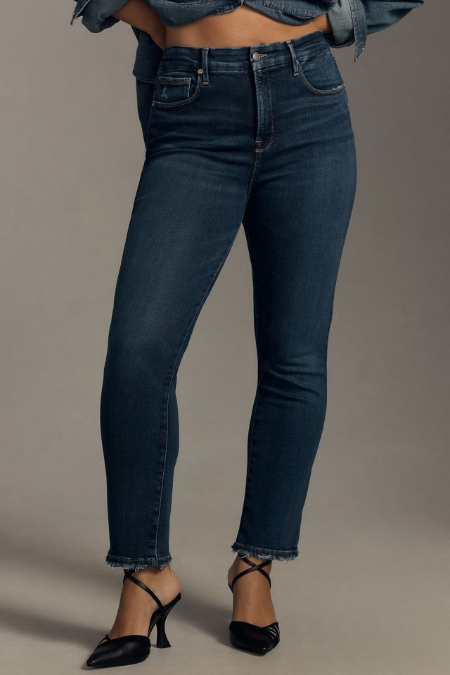 Good American Good Legs High-Rise Straight-Leg Jeans #5