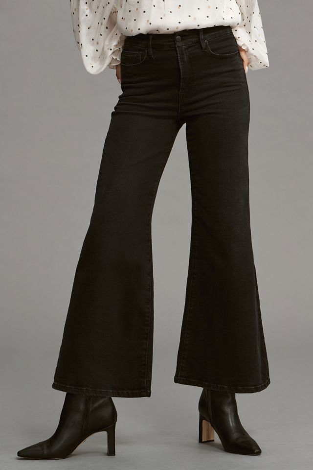 Good American Palazzo Crop High-Rise Jeans #1