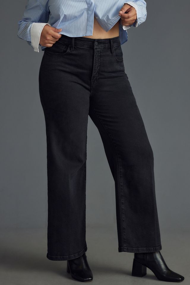 Good American Palazzo Crop High-Rise Jeans #5