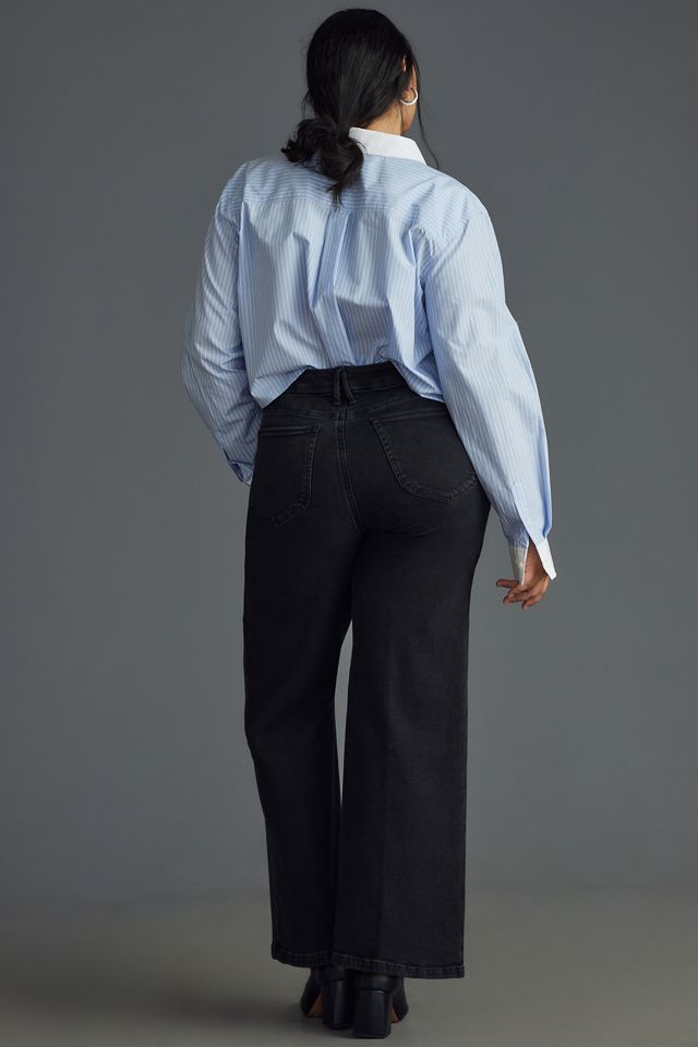 Good American Palazzo Crop High-Rise Jeans #6