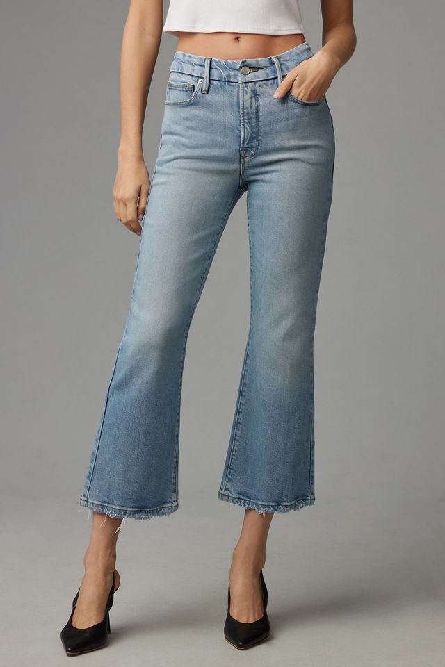 Good American Good Legs Crop Mini Bootcut Jeans #1
