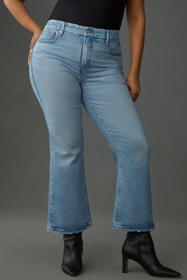 Good American Good Legs Crop Mini Bootcut Jeans #6