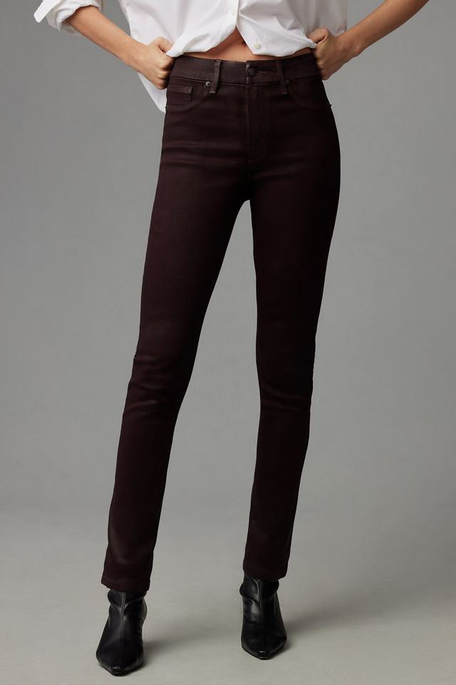 Good American Coated Good Legs Straight-Leg Jeans #1