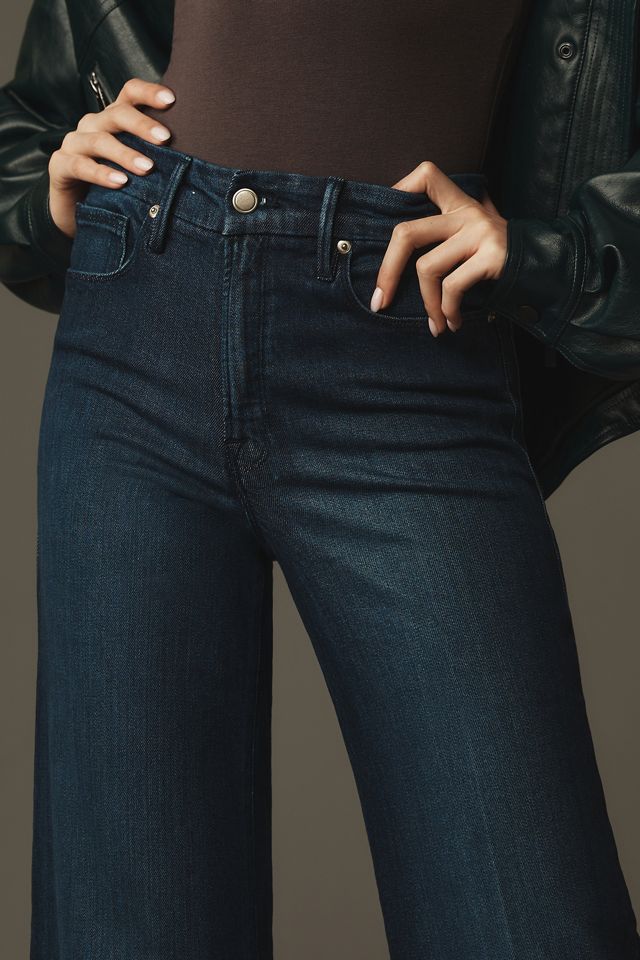 Good American Good Waist High-Rise Palazzo Jeans #4