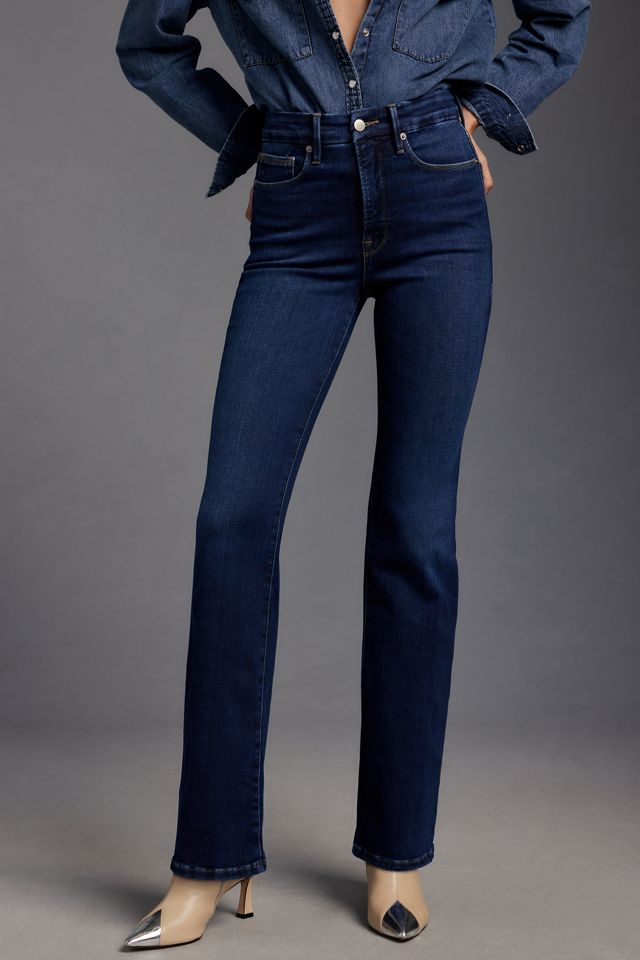 Good American Good Classic High-Rise Bootcut Jeans #1
