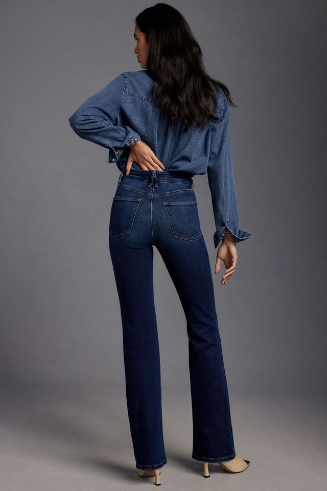 Good American Good Classic High-Rise Bootcut Jeans #2