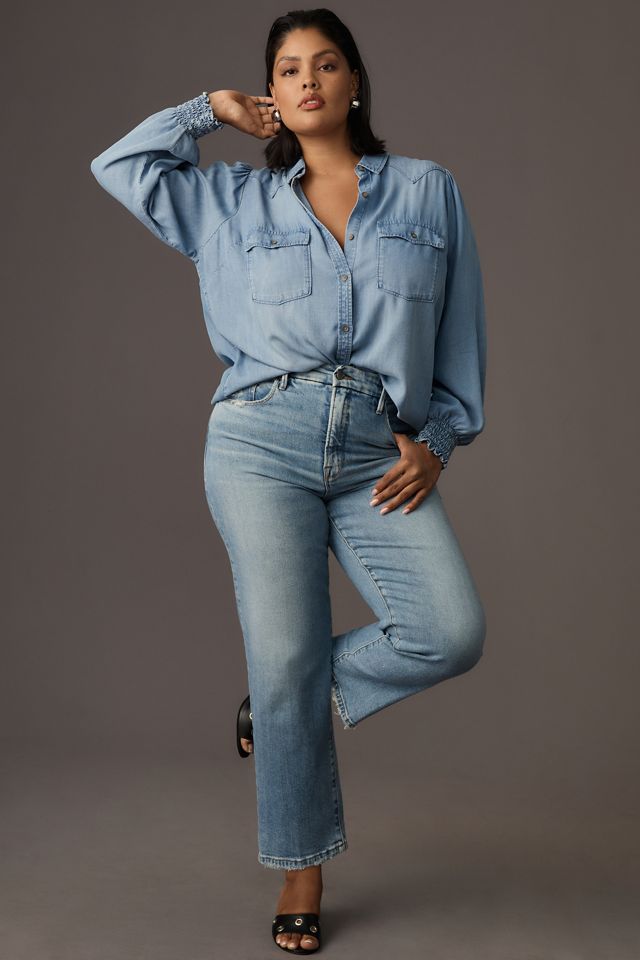Good American Good Boy High-Rise Straight-Leg Jeans #5