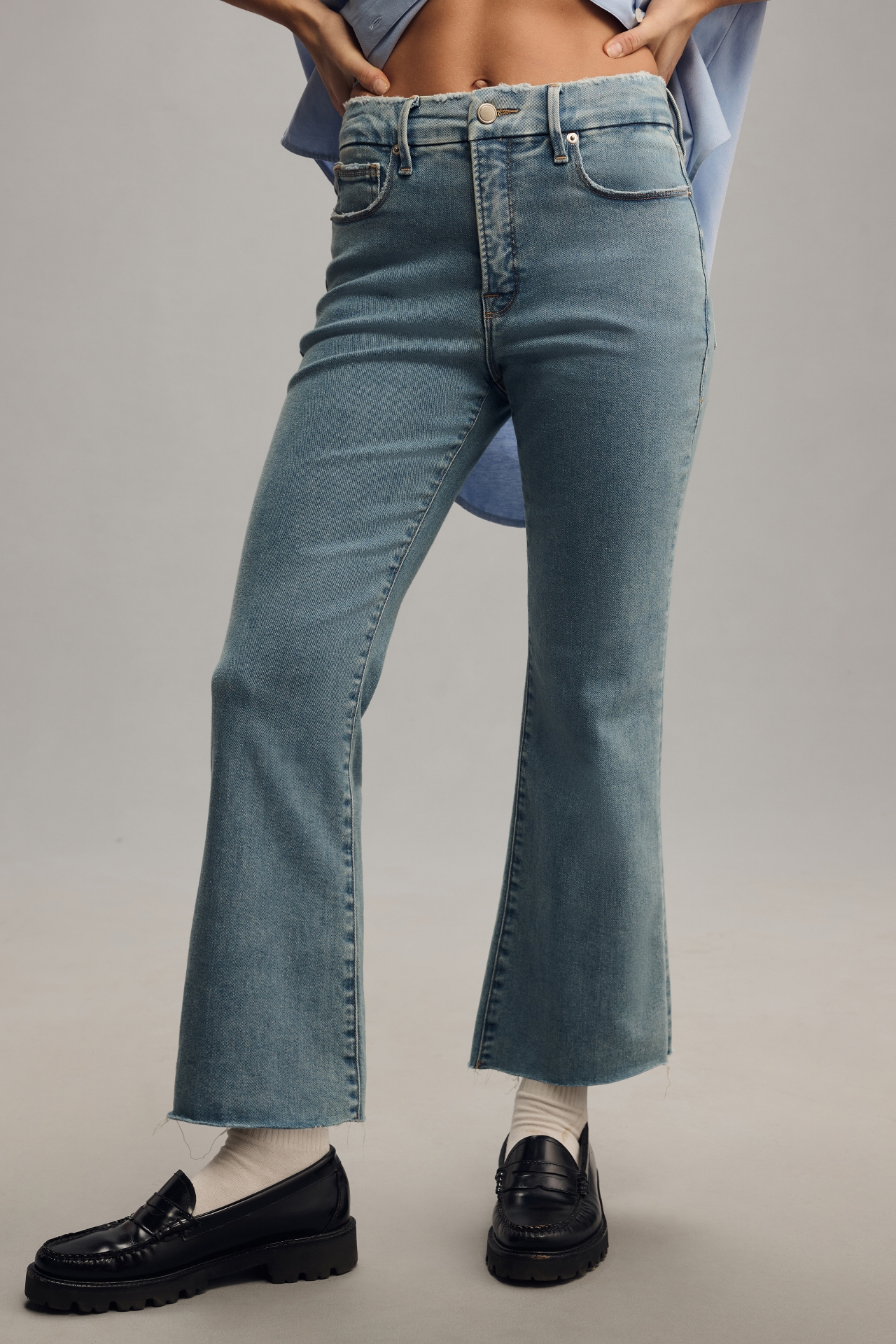 Good American Legs High-Rise Bootcut Jeans