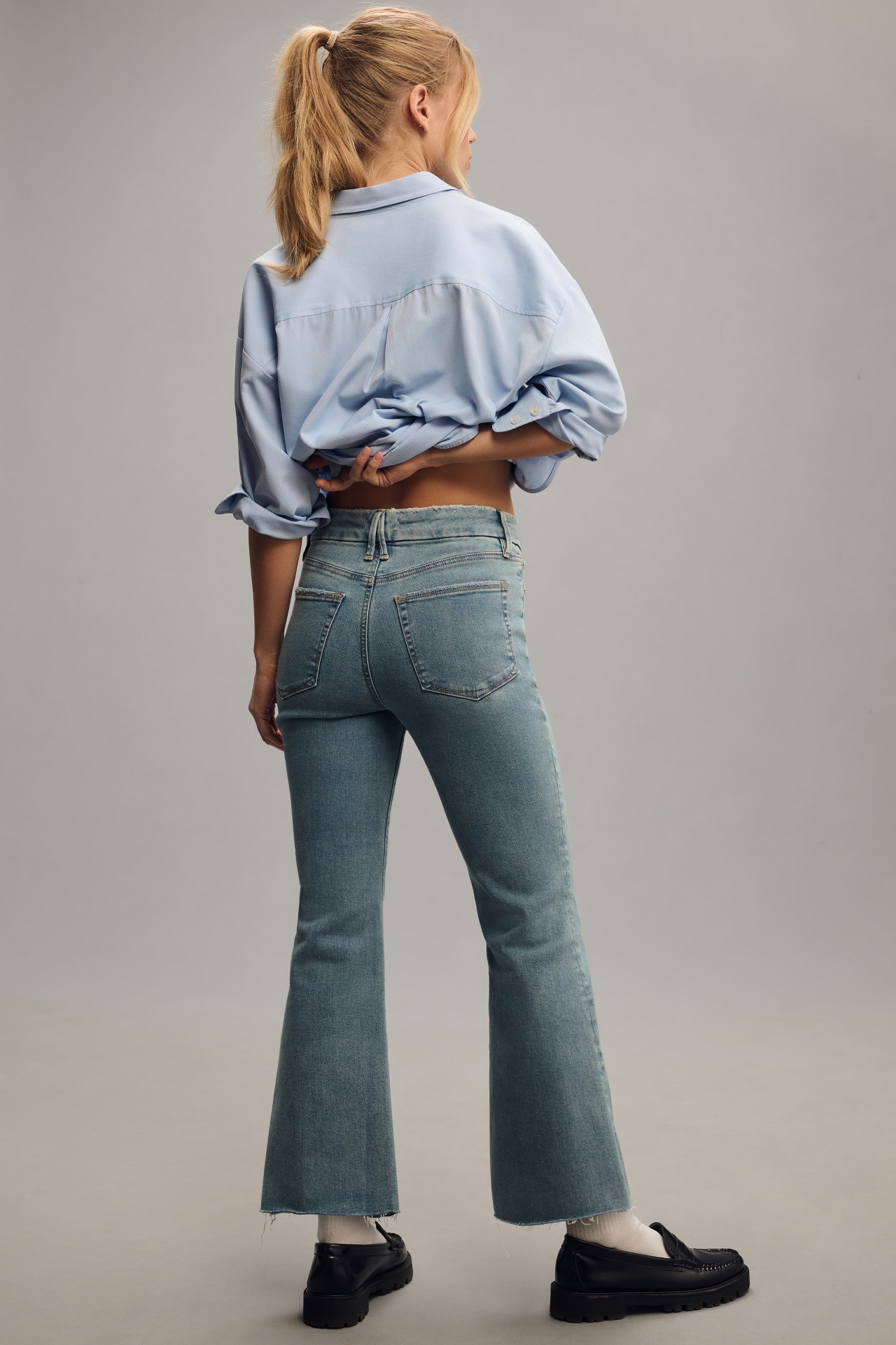 Good American Legs High-Rise Bootcut Jeans