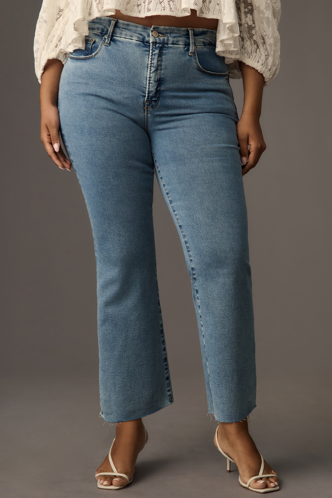 Good American Legs High-Rise Bootcut Jeans