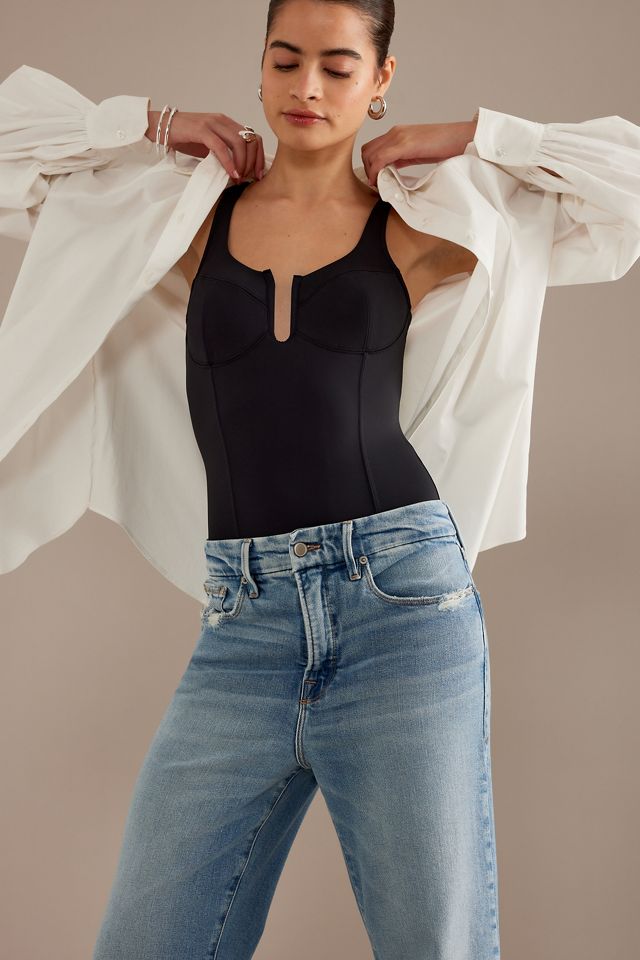 Jeans Good American Good Boy Crop Taille Haute Coupe Droite #3