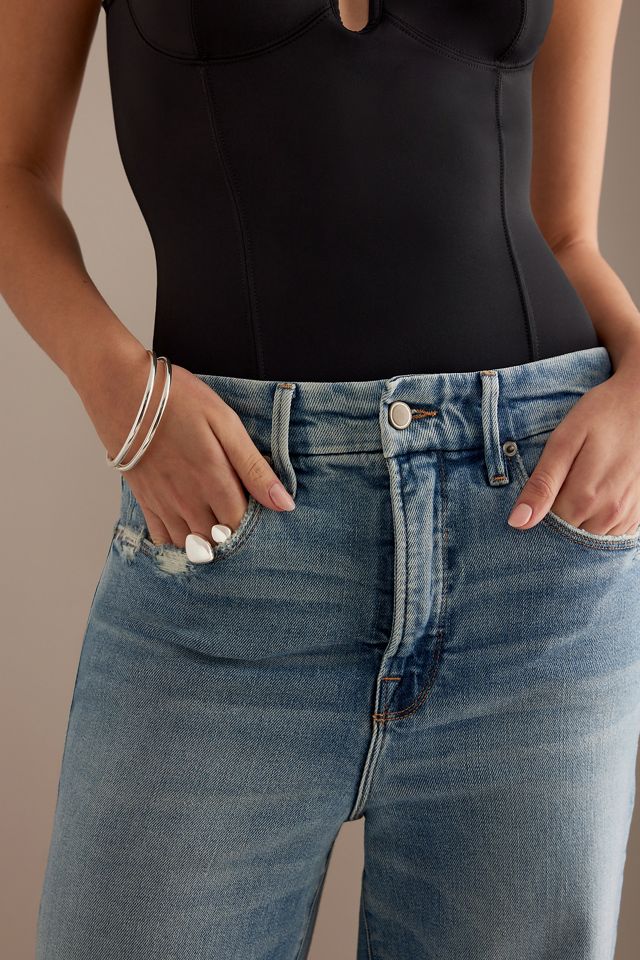 Jeans Good American Good Boy Crop Taille Haute Coupe Droite #5