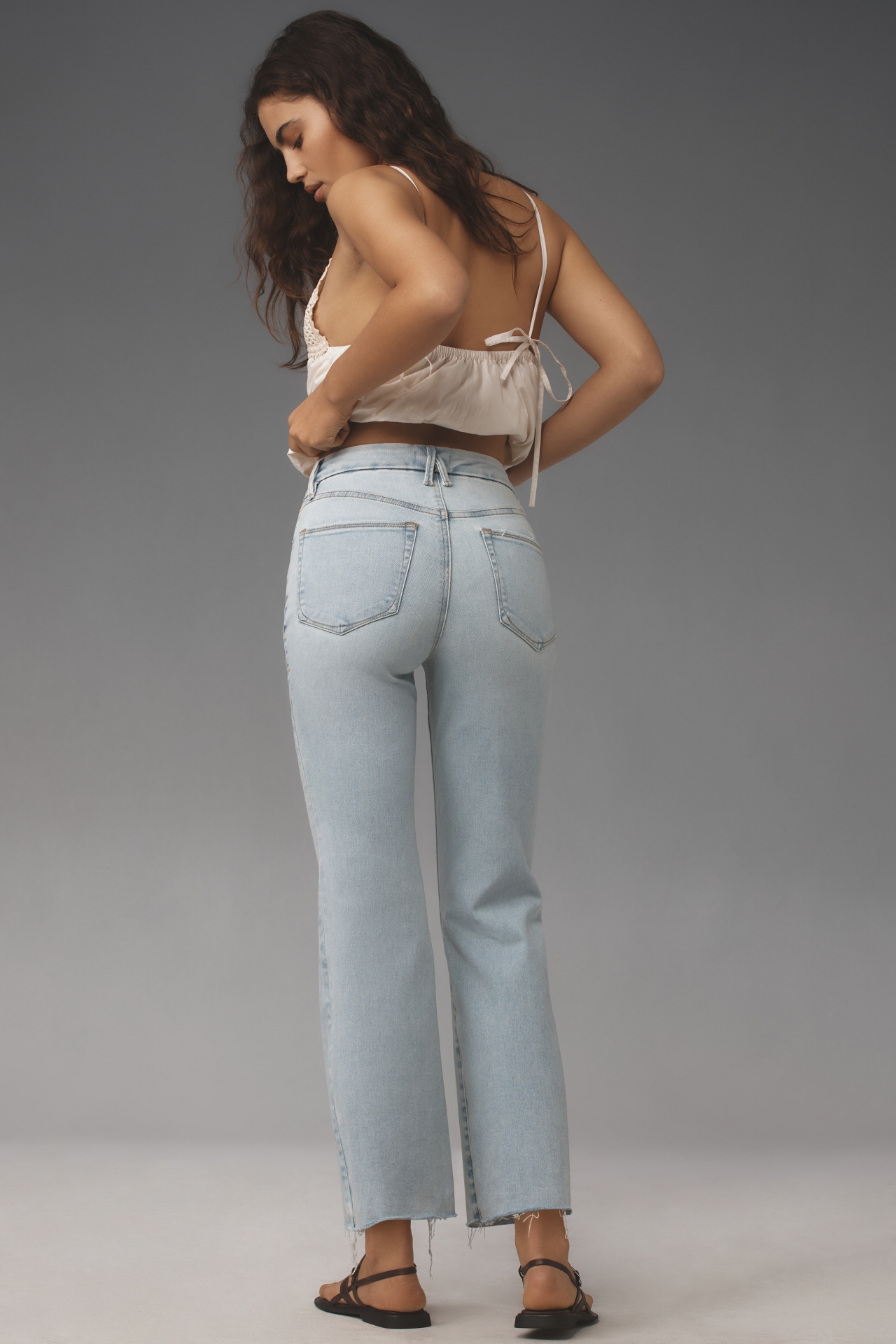 Good American Legs Crop Mini Boot Jeans