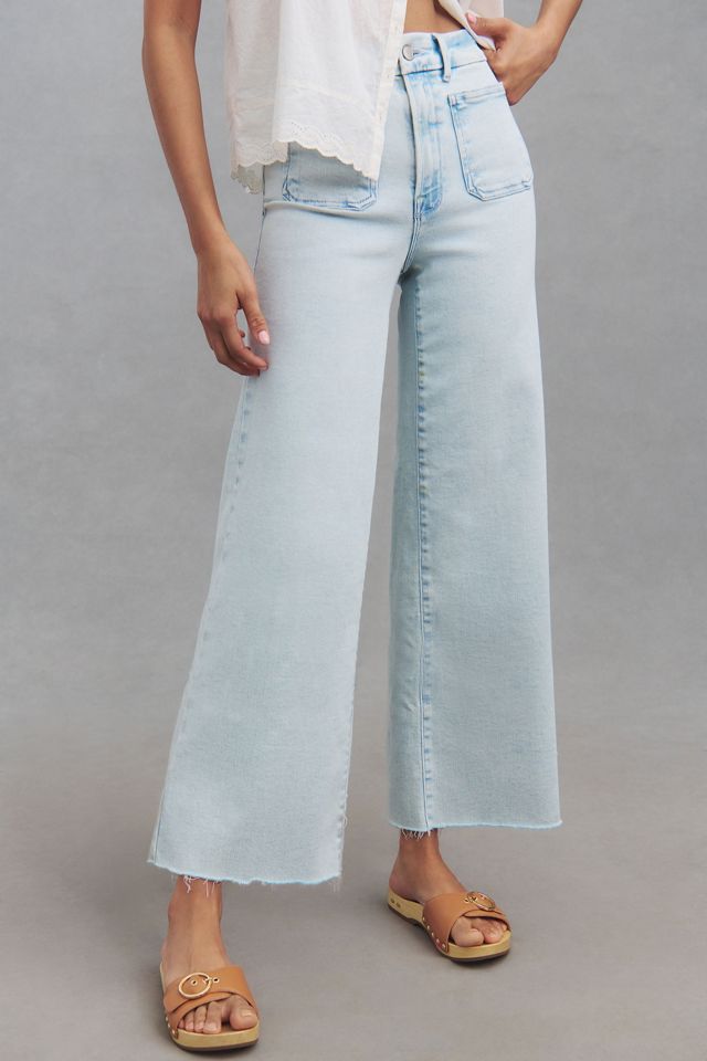 Good American Good Waist Palazzo Crop Jeans #1
