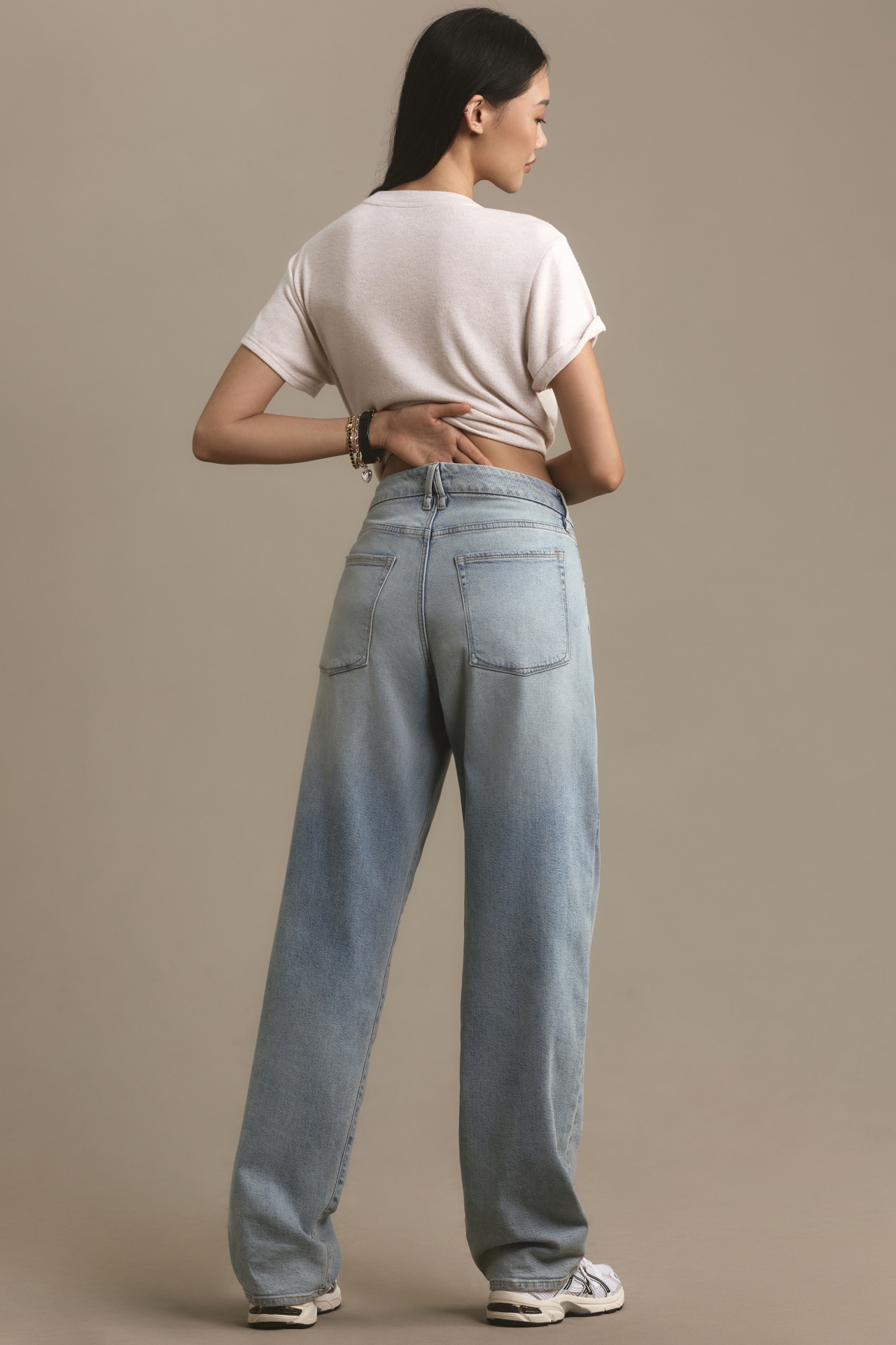 Good American 90s Loose Wide-Leg Jeans