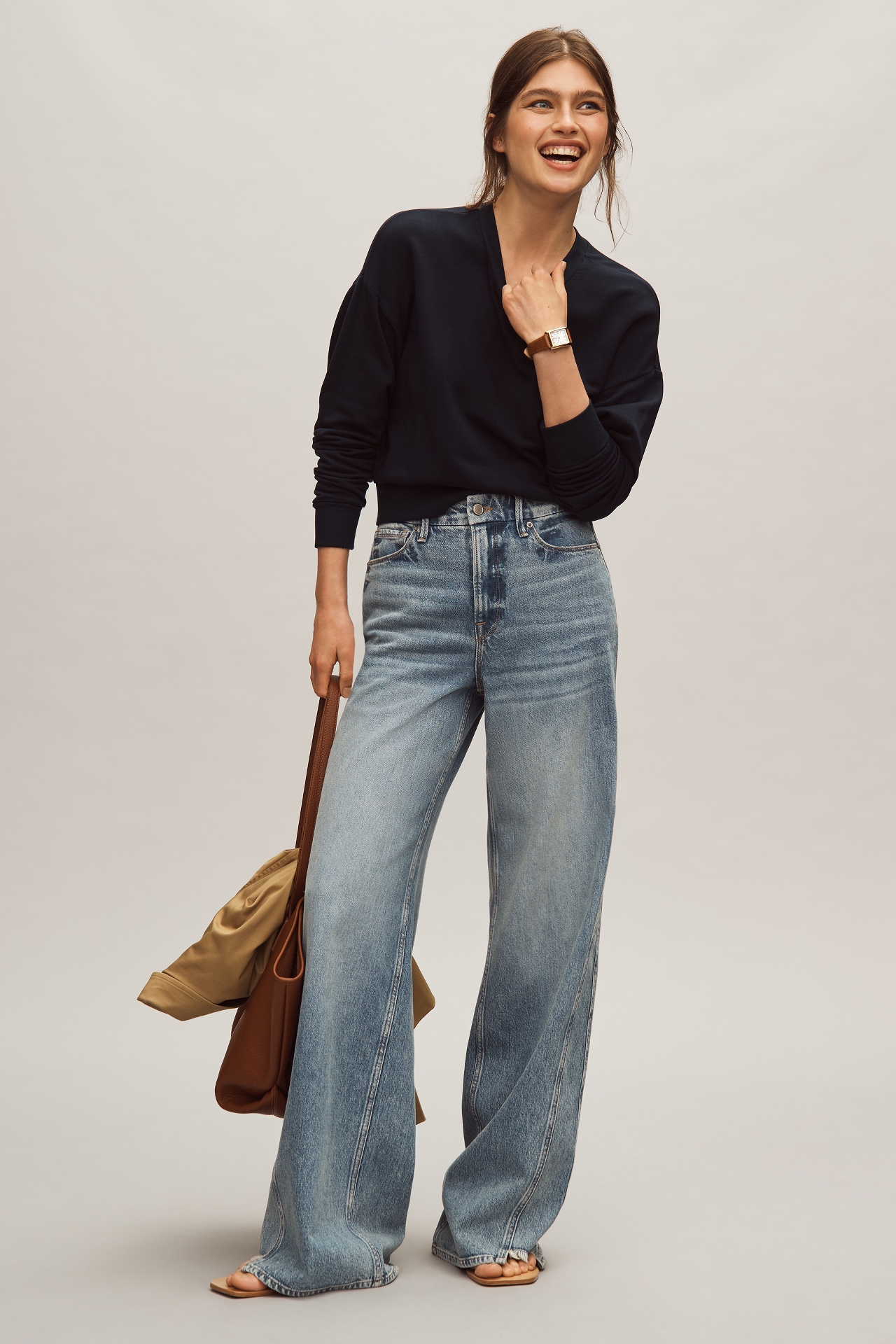 Good American Skate Wide-Leg Jeans