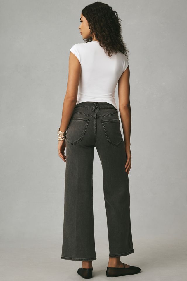 Good American Good Waist Palazzo Crop Jeans #6