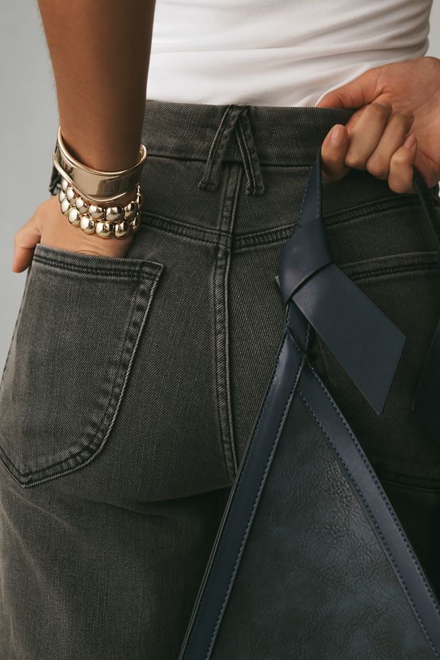 Good American Good Waist Palazzo Crop Jeans #7