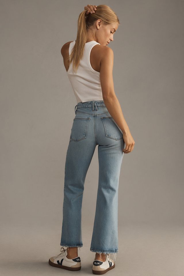 Good American Good Legs Mid-Rise Cropped Mini Boot Jeans #3