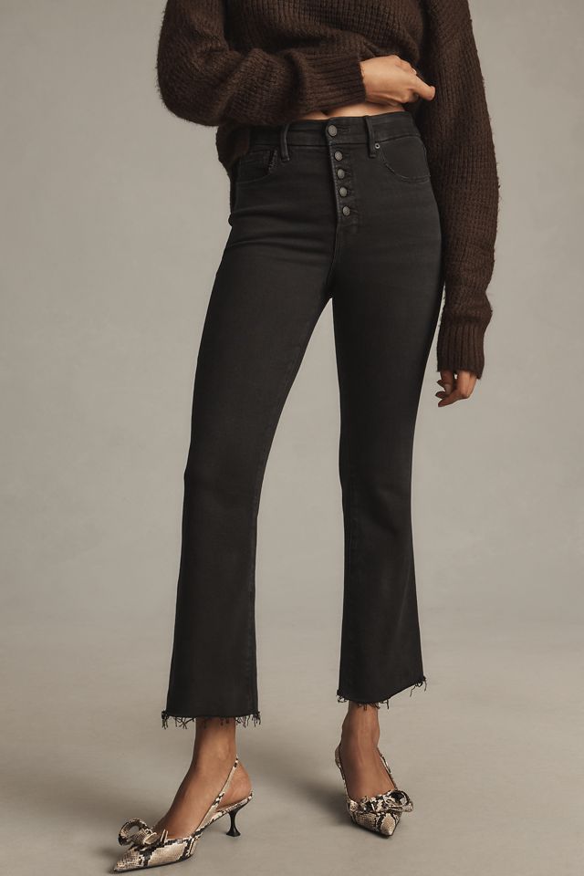 Good American Good Legs Mid-Rise Crop Mini Bootcut Jeans #1