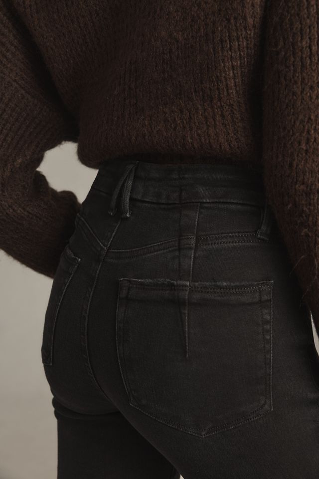 Good American Good Legs Mid-Rise Crop Mini Bootcut Jeans #3