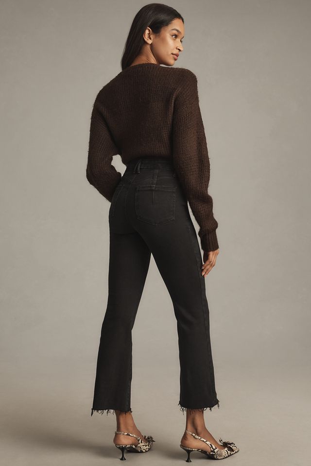 Good American Good Legs Mid-Rise Crop Mini Bootcut Jeans #4