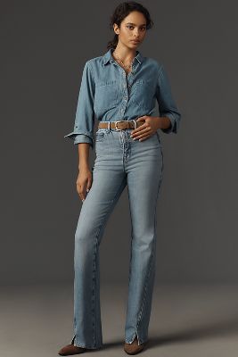 Good American Good Curve High-rise Bootcut Jeans In Blue