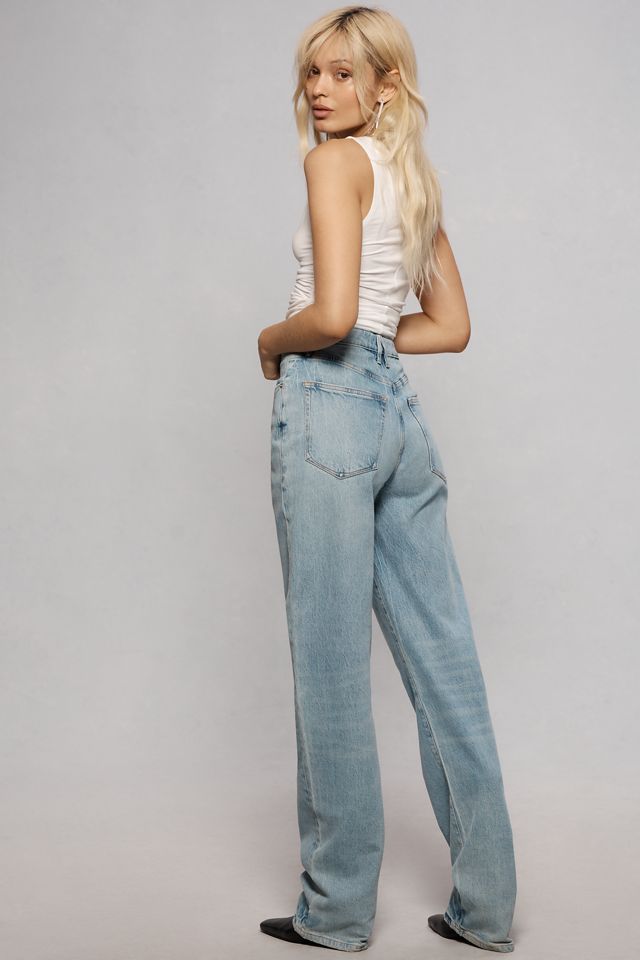 Good American Good Ease High-Rise Relaxed Wide-Leg Jeans #2