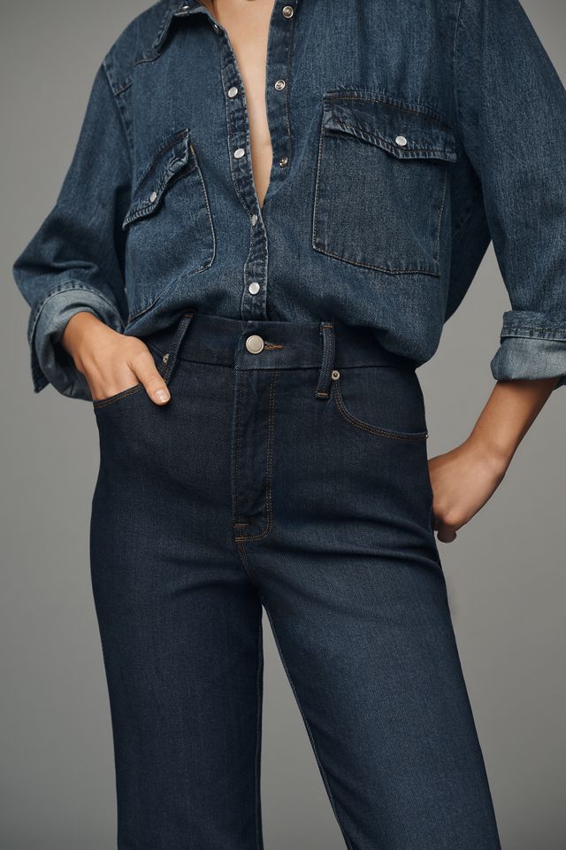 Good American Good Curve High-Rise Straight-Leg Jeans #1