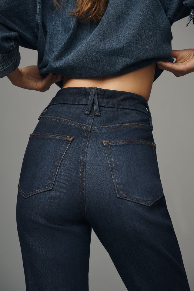 Good American Good Curve High-Rise Straight-Leg Jeans #3