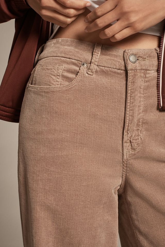 Good American Good Skate High-Rise Wide-Leg Corduroy Puddle Jeans #3