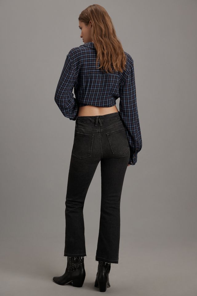 Good American Good Legs Mid-Rise Crop Mini Bootcut Jeans #3