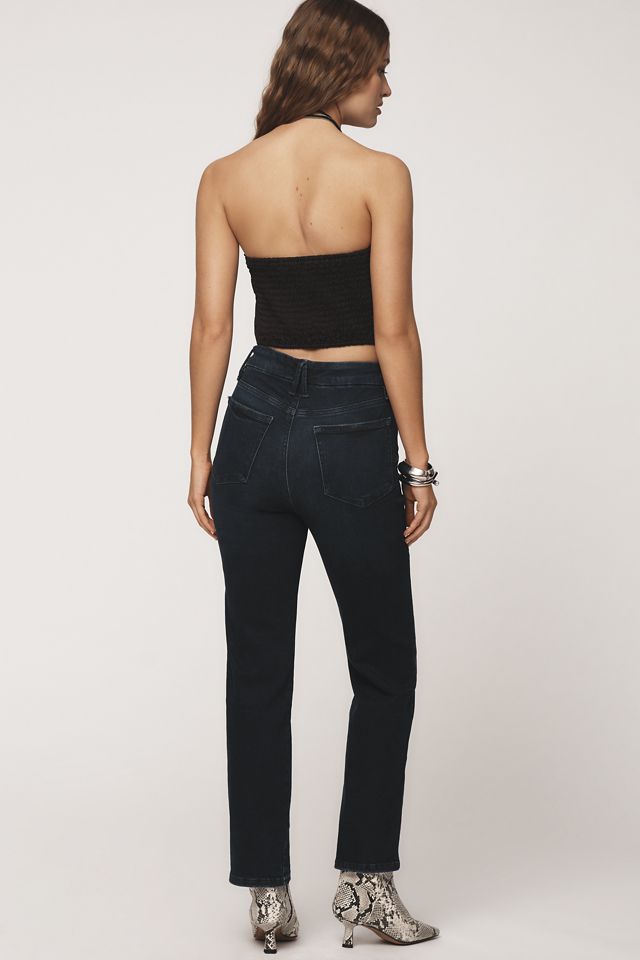 Good American Always Fits Good Curve High-Rise Straight-Leg Jeans #4