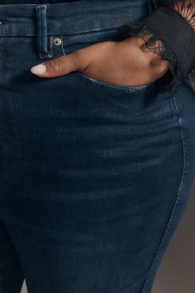 Good American Always Fits Good Curve High-Rise Straight-Leg Jeans #8