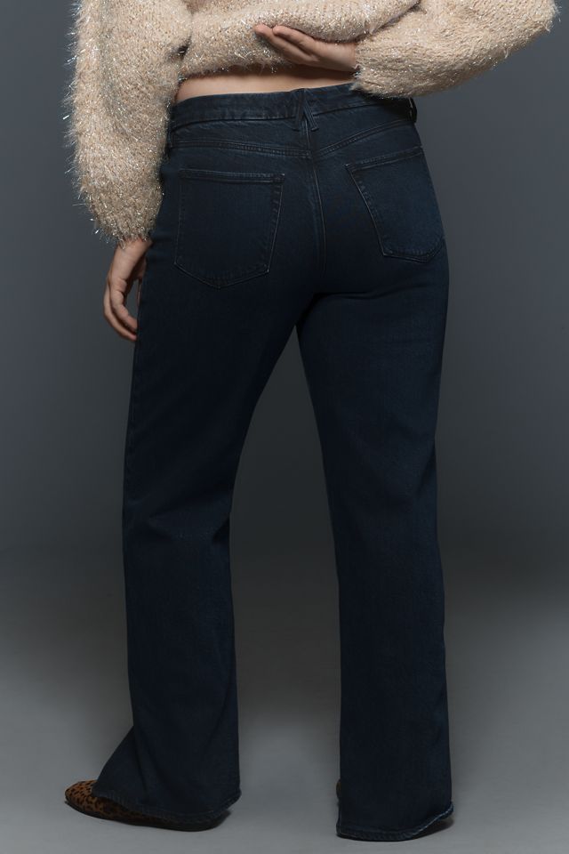 Good American Good Boy Twisted-Slit Jeans #2