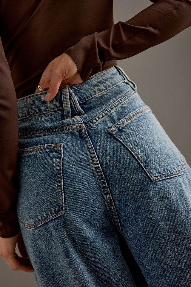 Good American Paneled Wide-Leg Jeans #5