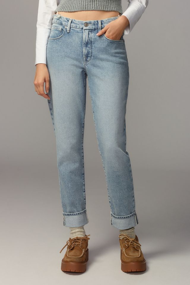 Good American The Soft-Tech Weekender Relaxed Cuff Jeans #1