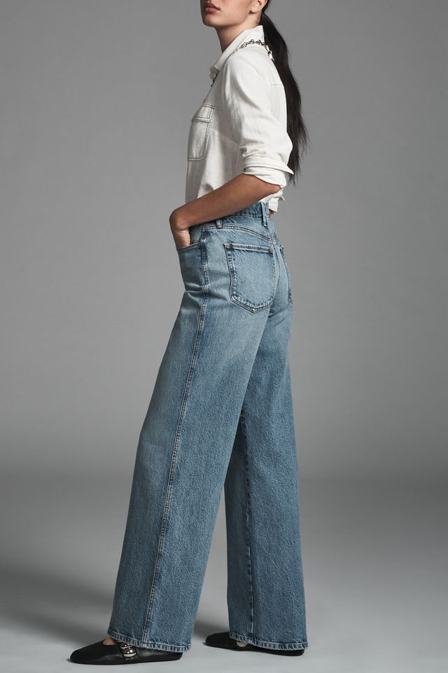 Good American Good Skate High-Rise Wide-Leg Jeans #3