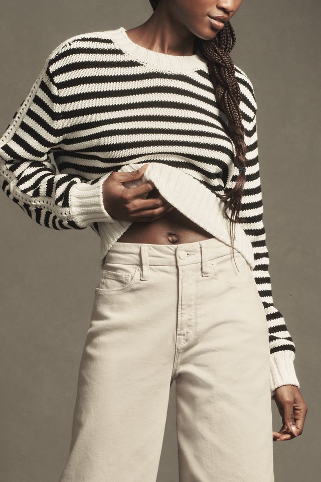 Good American Soft-Tech Good Waist Crop Palazzo Jeans #2