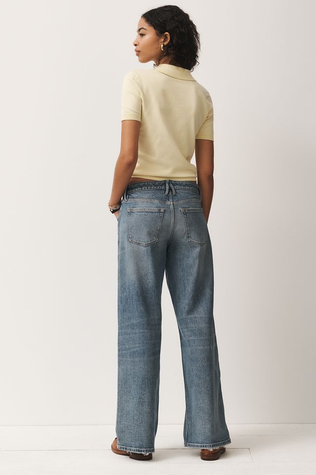 Good American Good Ease Petite Mid-Rise Relaxed Jeans #4